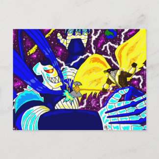 Kung Falcon vs Maniac-vykort Vykort