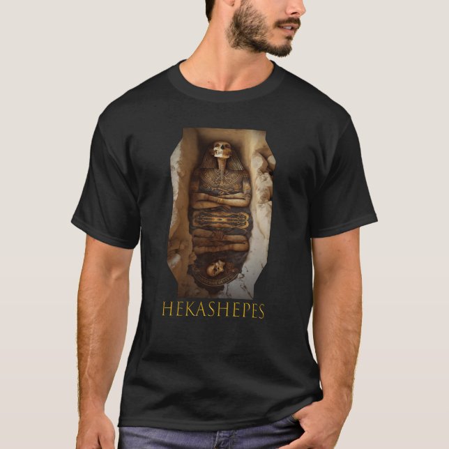Kung Farao Hekashepes Forntida Egypten T Shirt (Framsida)