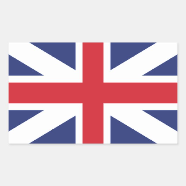 Kung Färg Rektangulärt Klistermärke (Framsida)