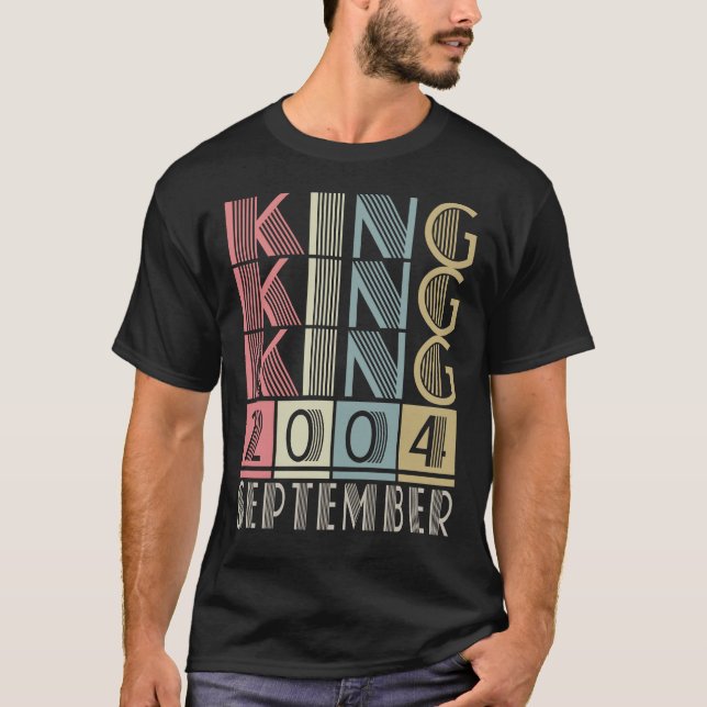 Kung född i september 2004 t shirt (Framsida)