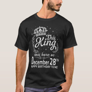 Kung föddes den 28 december Grattis på födelsedage T Shirt