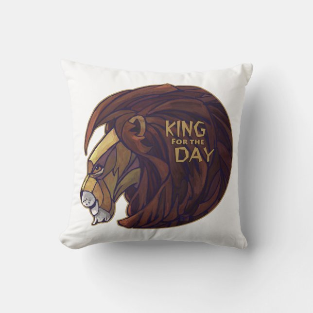 Kung för dagen kudde (Framsida)