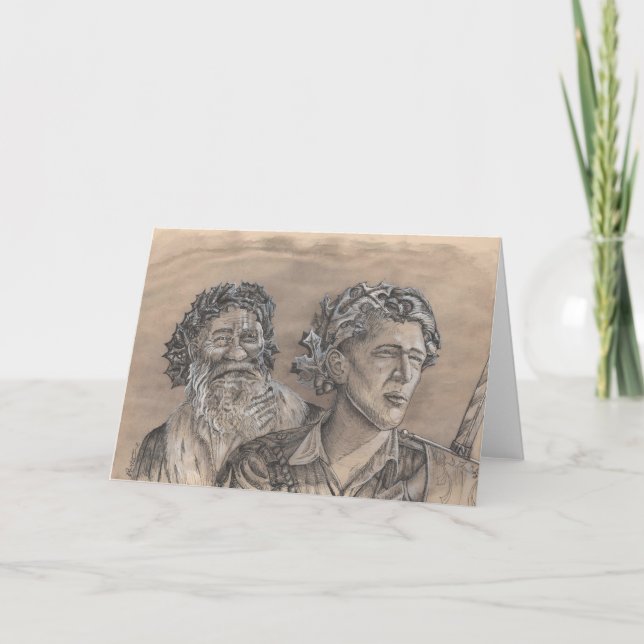 Kung för järnekkungOak Helgkort (Framsida)