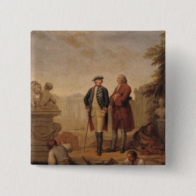 Kung Frederick II av Prussia Knapp (Framsida)