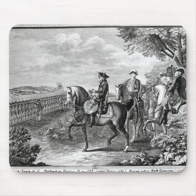 Kung Frederick II av Prussia som granskar Musmatta (Framsidan)