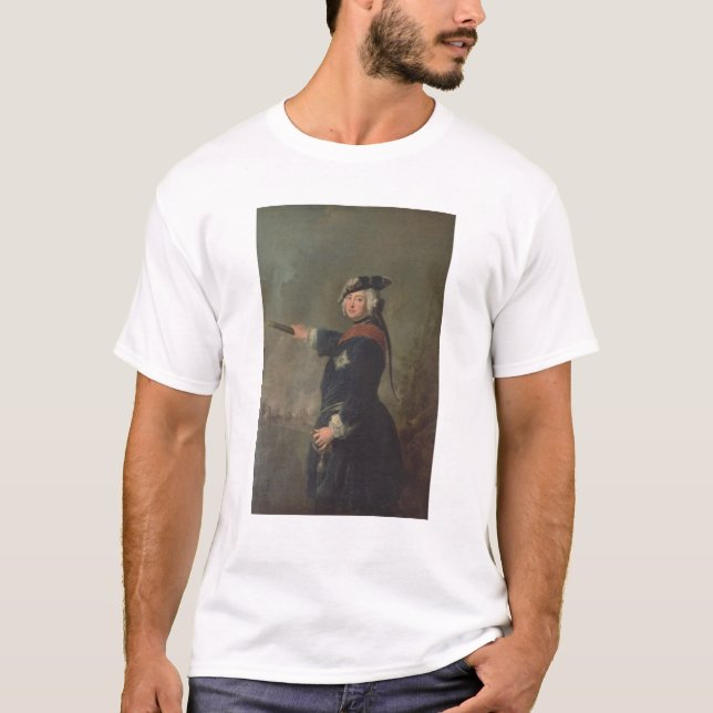 Kung Frederick II underbaren av Prussia 1746 T-shirt (Framsida)
