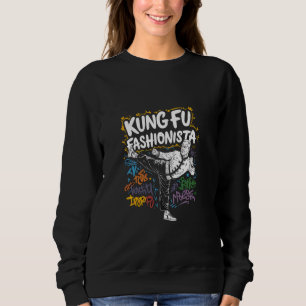 Kung fu Fashionista Retro Urban Art Martial Arts T Shirt