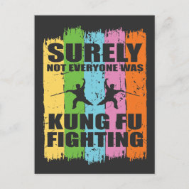 kung fu Fighting Gift Funny Martial Arts Citote Vykort