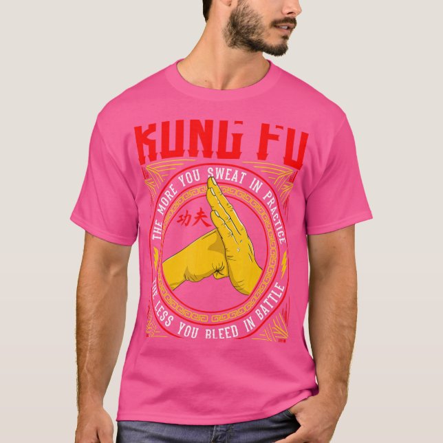 Kung fu för att utbilda sjökort t shirt (Framsida)