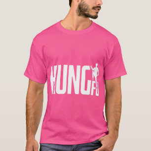 Kung fu för enkel Coola av teckningar T Shirt