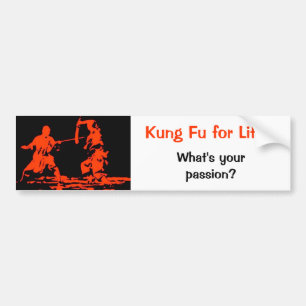Kung fu för liv bildekal