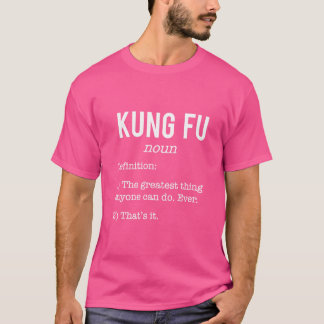 Kung fu Funny Definition Humor för Kung fu T Shirt