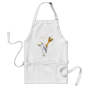 Kung Fu-giraff serieillustration Förkläde