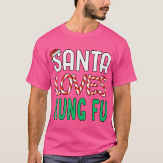 Kung fu julgåva - Kung fu Santa Kärlek T Shirt