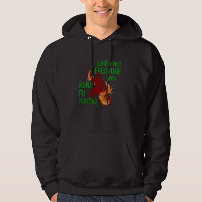 Kung fu kämpade säkert inte alla var Shaolin C Hoodie (Framsida)