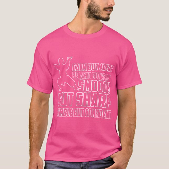 Kung fu Karate Fighter Martial Arts Fighting Kung T Shirt (Framsida)