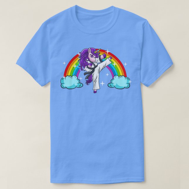 Kung fu Karate Unicorn Martial Arts MMA T Shirt (Design framsida)