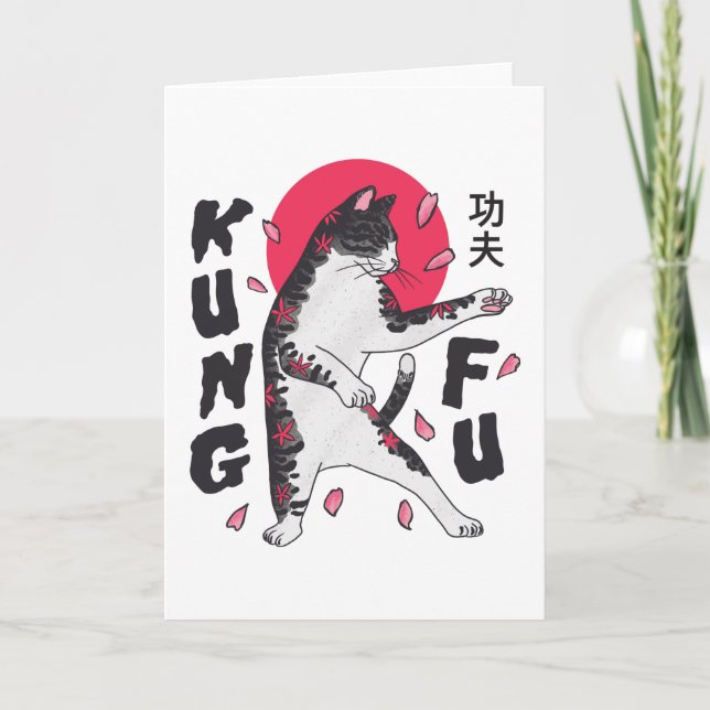 Kung fu Katt Kort (Framsida)
