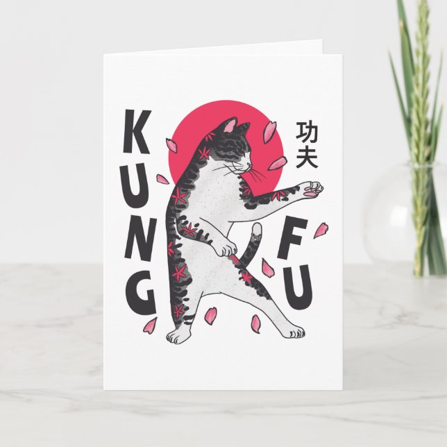 Kung fu Katt Kort (Framsida)