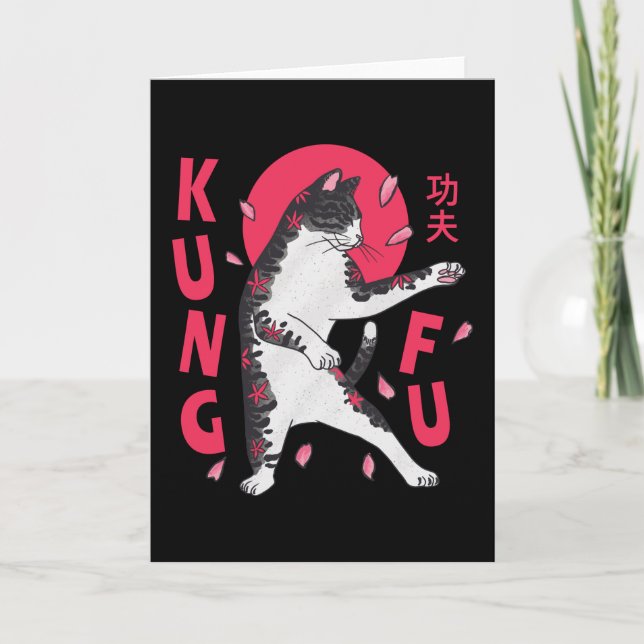 Kung fu Katt Kort (Framsida)