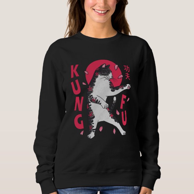 Kung fu Katt T Shirt (Framsida)