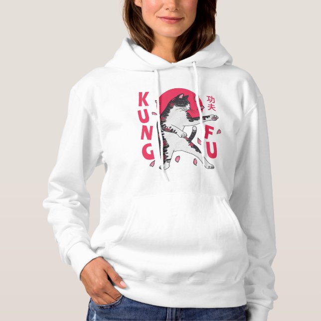 Kung fu Katt T Shirt (Framsida)