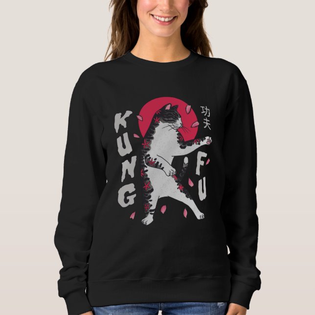 Kung fu Katt T Shirt (Framsida)