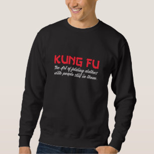 kung fu konsten av hopfällbara kläder lång ärmad tröja