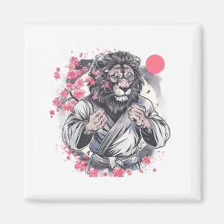 Kung Fu Lion Sakura Mma Kickboxning Judo Taekwondo Magnet