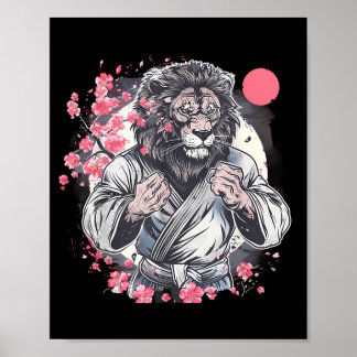 Kung Fu Lion Sakura Mma Kickboxning Judo Taekwondo Poster