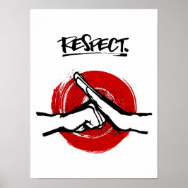 Kung fu - Martialkonst - Respekt Poster