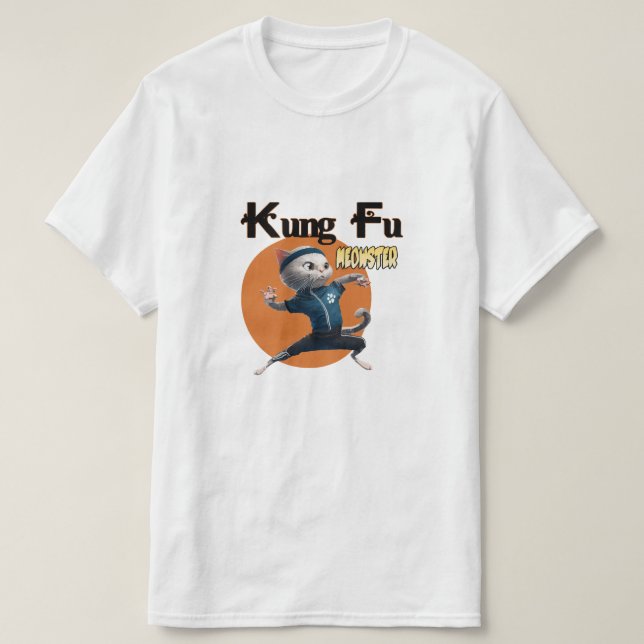 Kung Fu Meowster T Shirt (Design framsida)