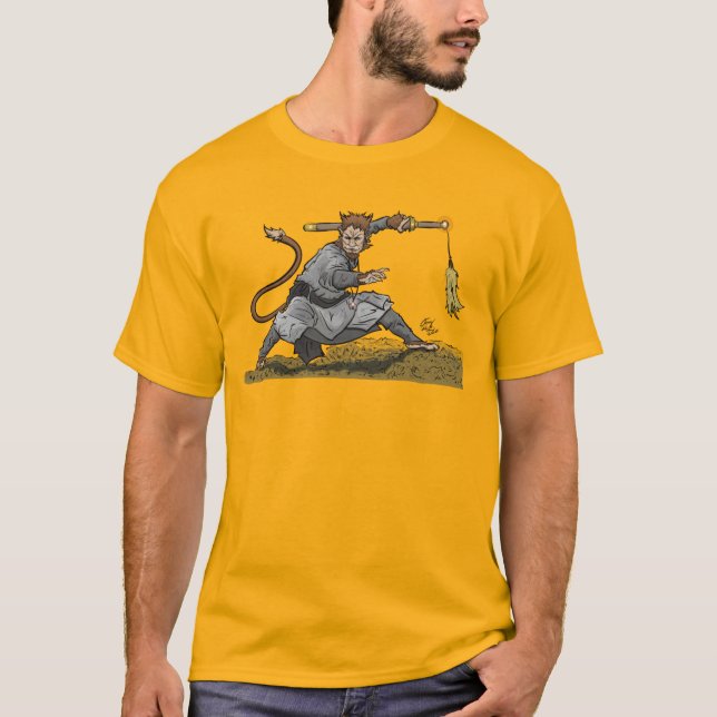 Kung fu Monkey T Shirt (Framsida)