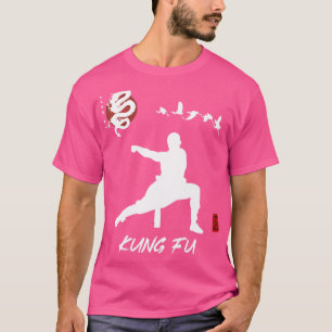 Kung fu nybörjardesign. Kinesisk Kung fu Calligrap T Shirt