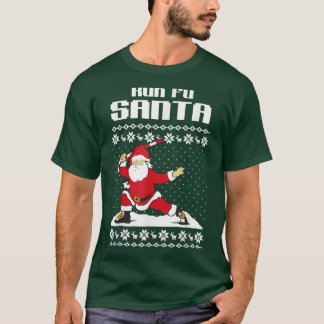 Kung fu SANTAChristmas Manar T Shirt