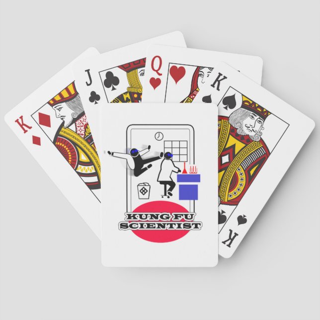 Kung fu Scientist Spelkort (Baksidan)