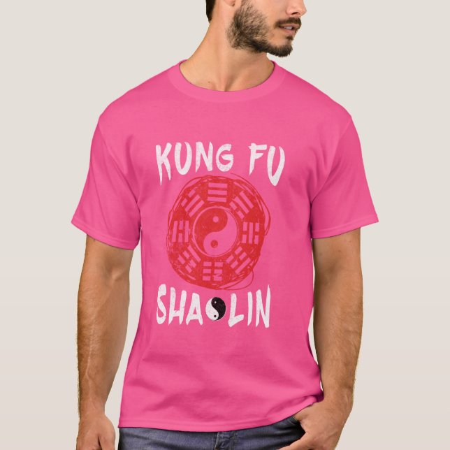 Kung fu Shaolin Chinese Martial Arts Master Martia T Shirt (Framsida)