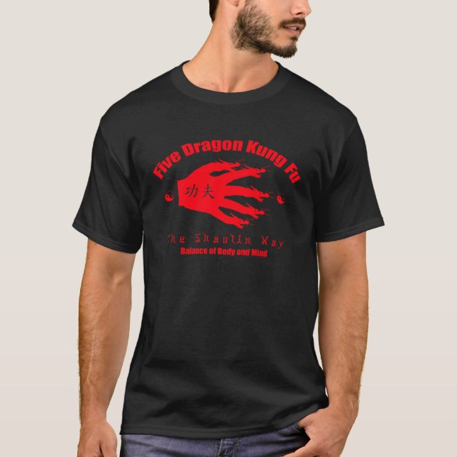 Kung Fu Shaolin T Shirt (Framsida)