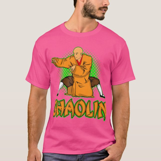 Kung fu Shaolin T Shirt (Framsida)