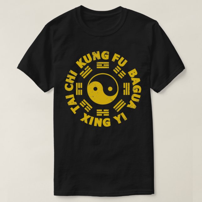 KUNG FU Tai Chi Xingyi Bagua Symbol T Shirt (Design framsida)