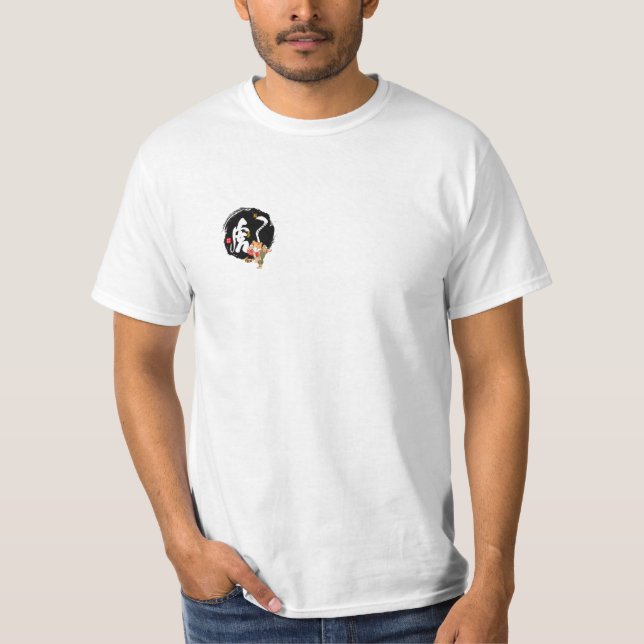 Kung fu Tiger Kinesiskt nyår T Shirt (Framsida)