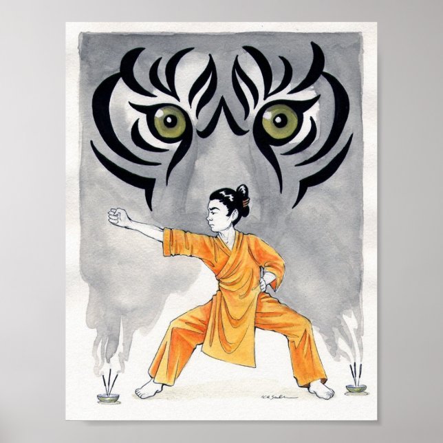 Kung fu Tiger Poster (Framsidan)