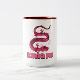 kung fu Två-Tonad mugg