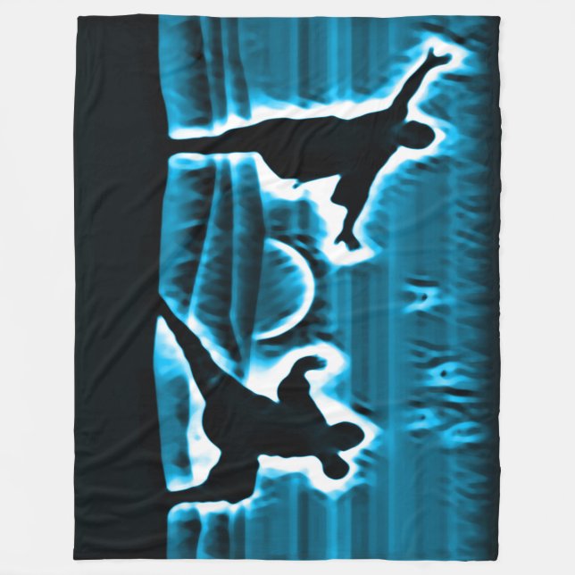 Kung fu Warrior Spirits Fleece Blanket (Framsidan)