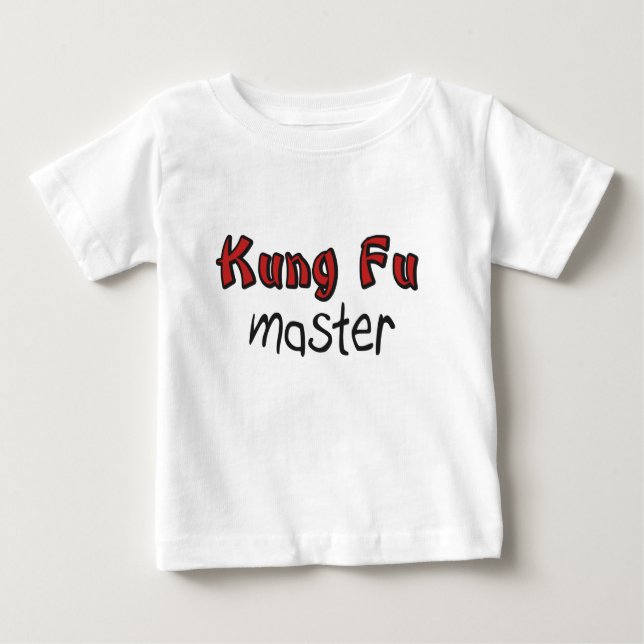 Kung fubabyskjorta t shirt (Framsida)