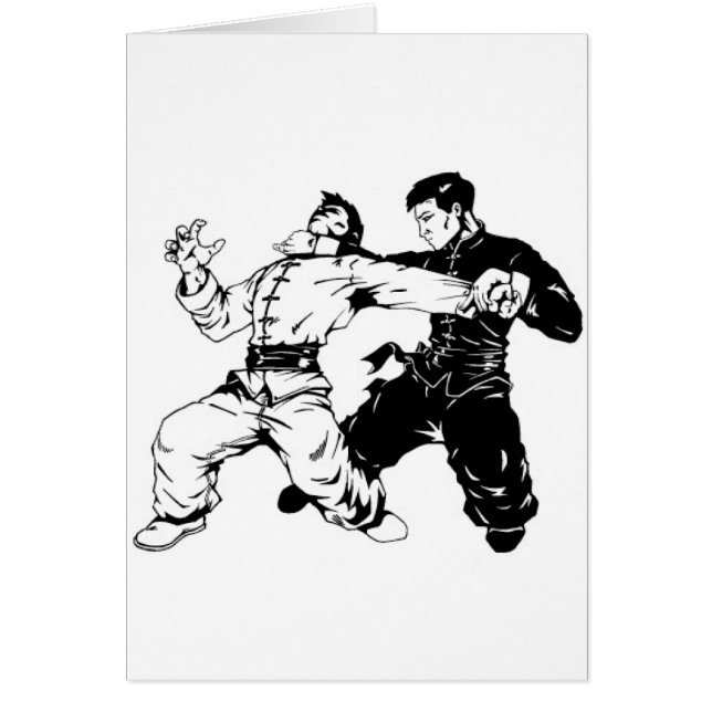 KUNG FUSVEP HÄLSNINGSKORT (Framsidan)