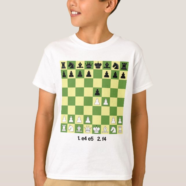Kung Gambit Chess Open ings Shirt Chess Gift T (Framsida)
