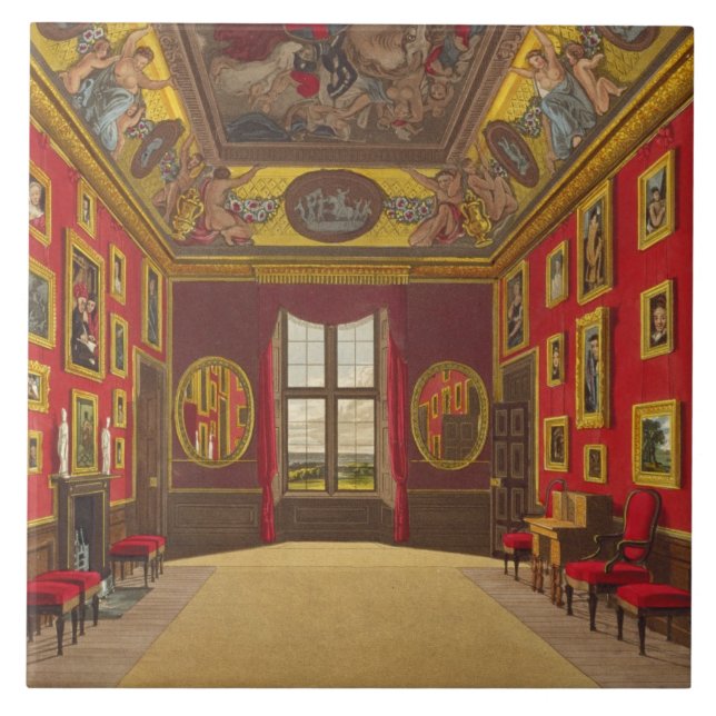 Kung garderob, Windsor slott, från 'royalet Res Kakelplatta (Framsidan)