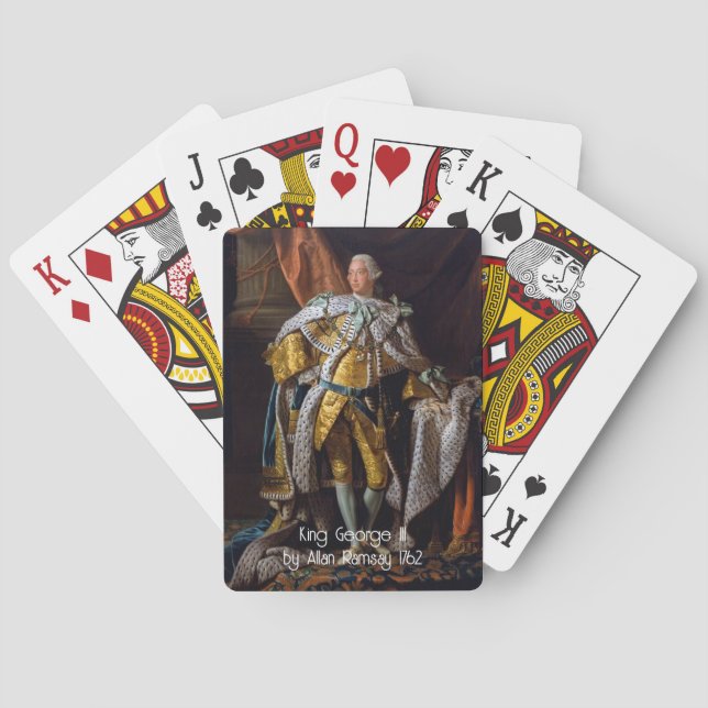 Kung Georg III av Allan Ramsay 1762 Casinokort (Baksidan)