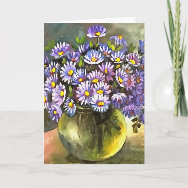 Kung George Asters i en metallisk Vas Kort (Framsida)